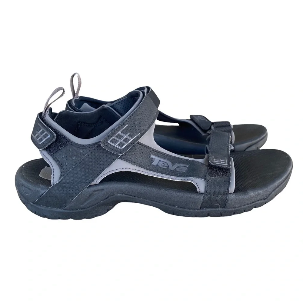 TEVA Minam 4289 Rugged Hiking Sandal Black Men’s Size 10